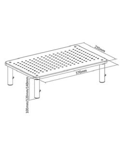 Alternative view of Brateck Metal Monitor Stand