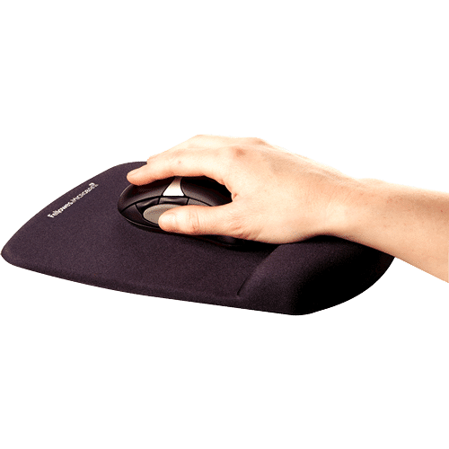 Fellows PlushTouch Mousepad Wrist Support – Black - Image 2