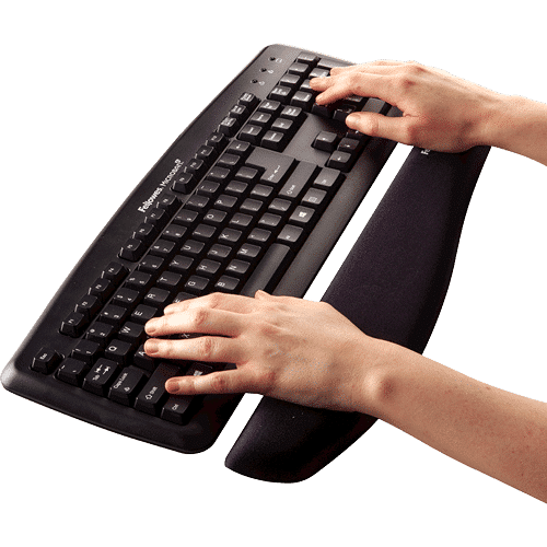 Fellows PlushTouch Keyboard Wrist Support – Black - Image 2